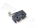 Microswitch drukknop (maakcontact) met hevel/hefboom met rol